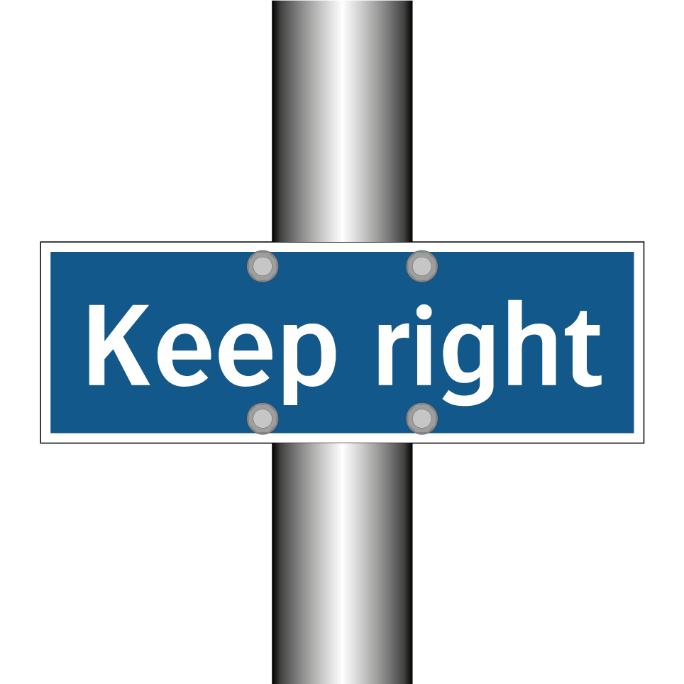 Keep right