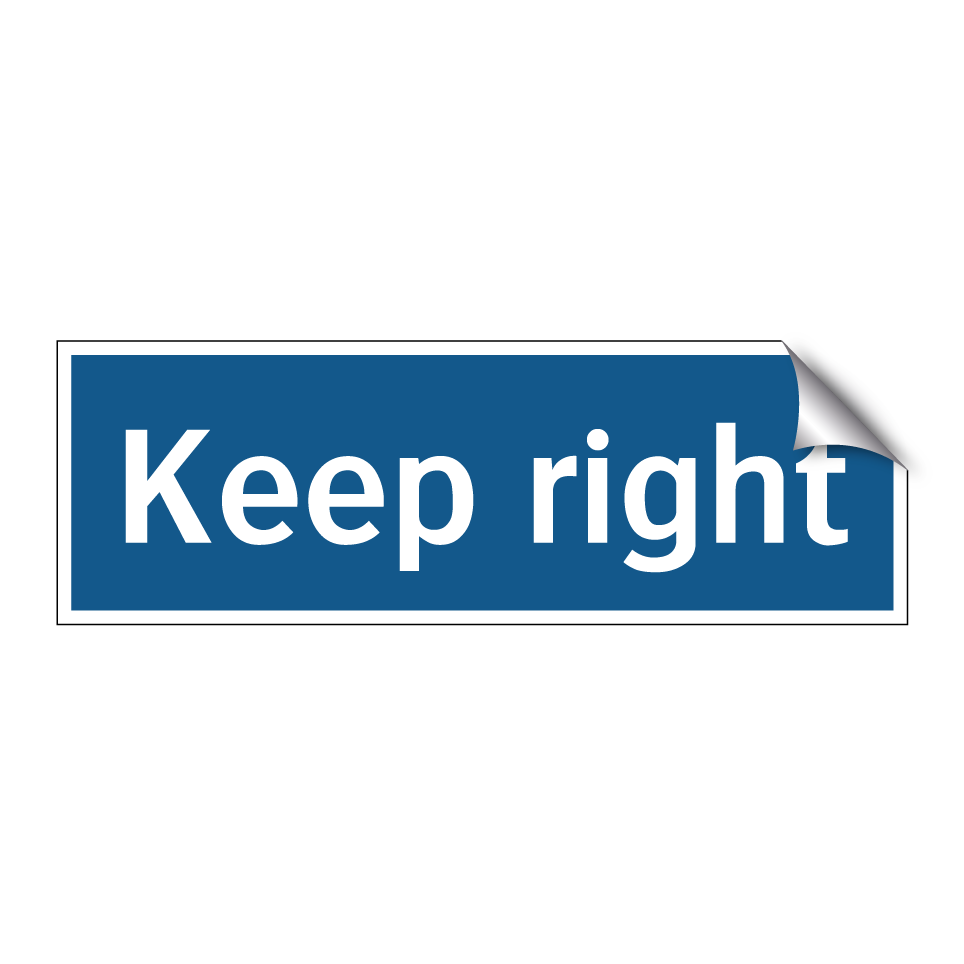 Keep right