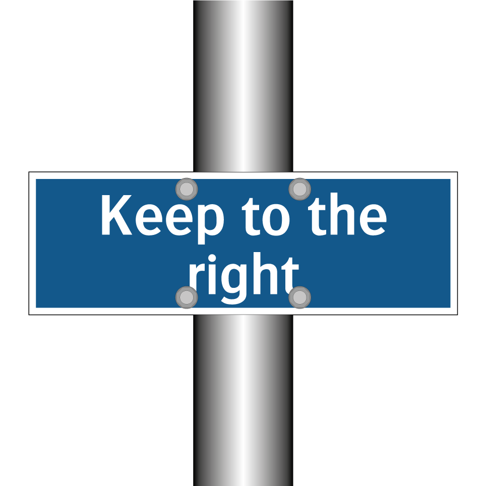 Keep to the right