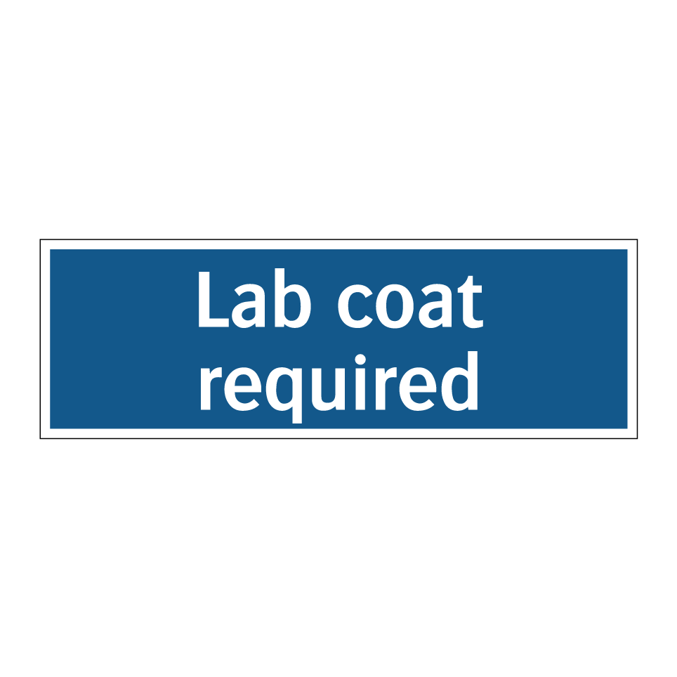 Lab coat required