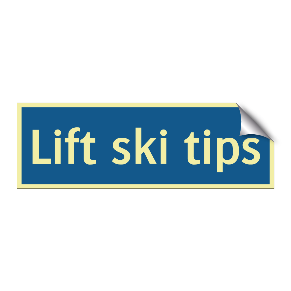 Lift ski tips