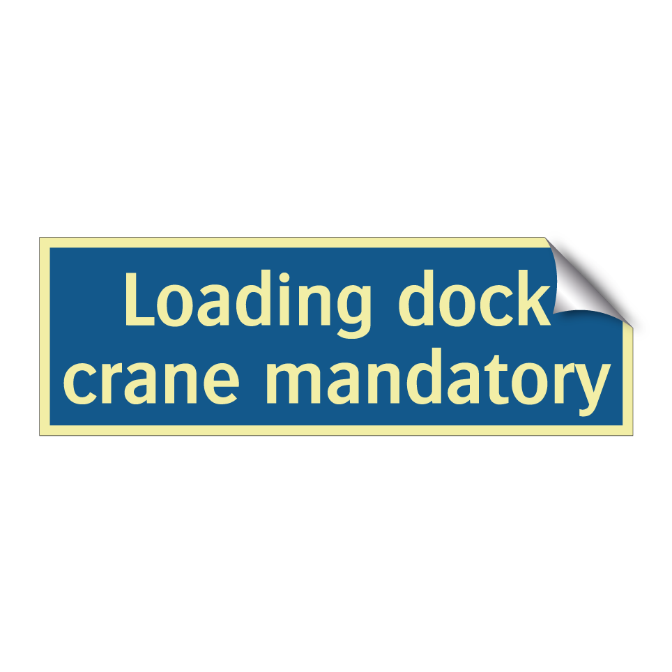 Loading dock crane mandatory