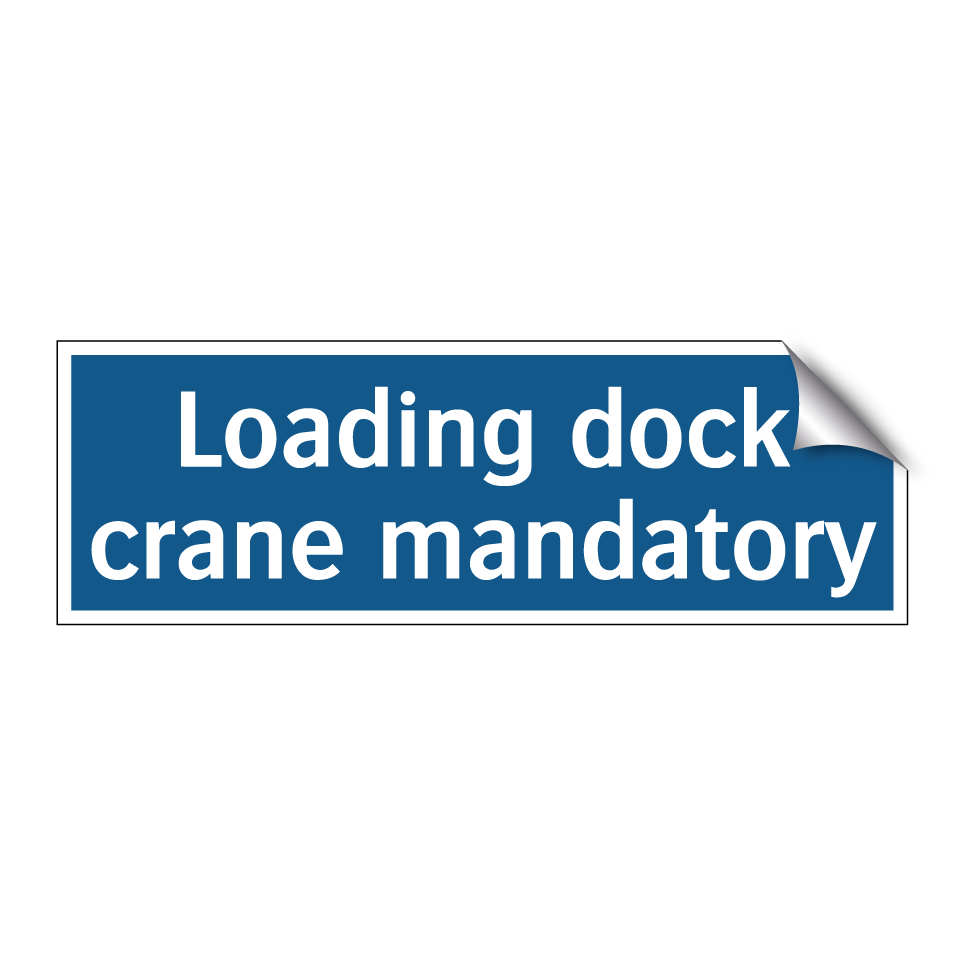Loading dock crane mandatory