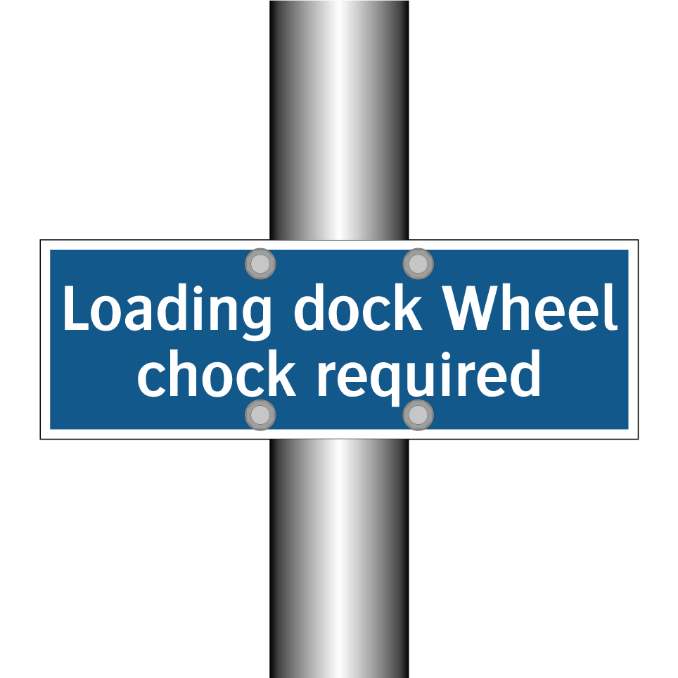 Loading dock Wheel chock required