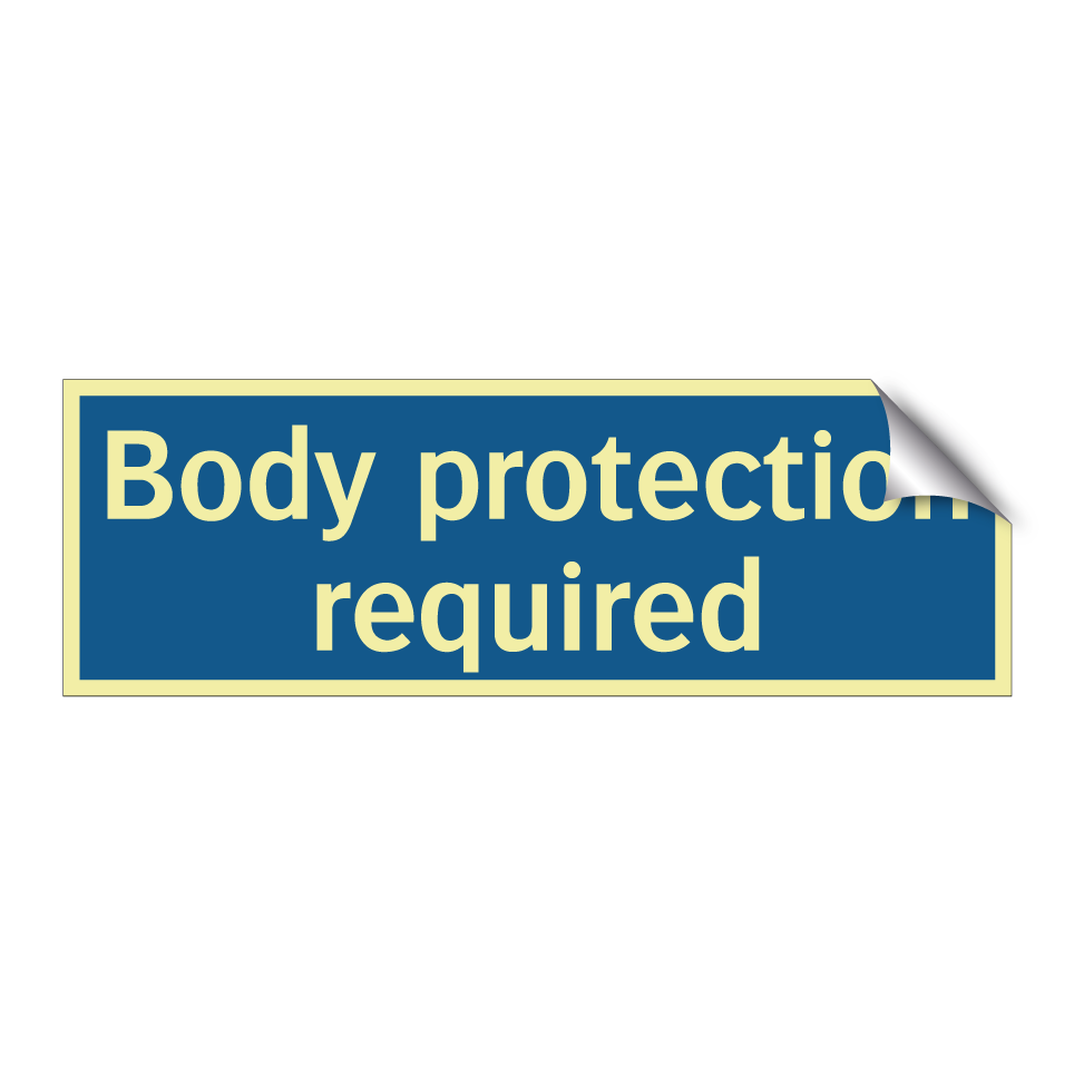 Body protection required