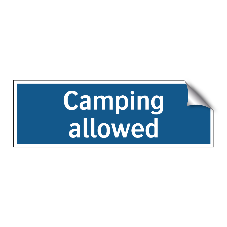 Camping allowed