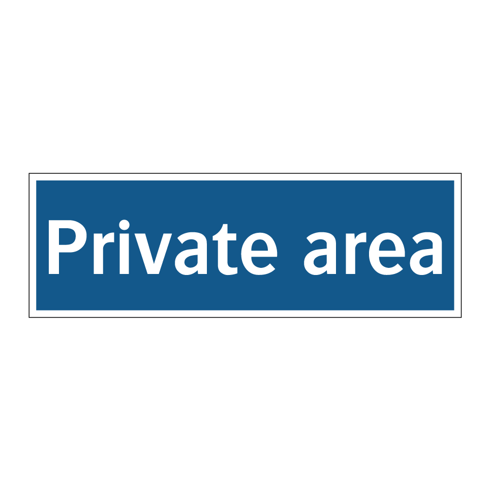 Private area