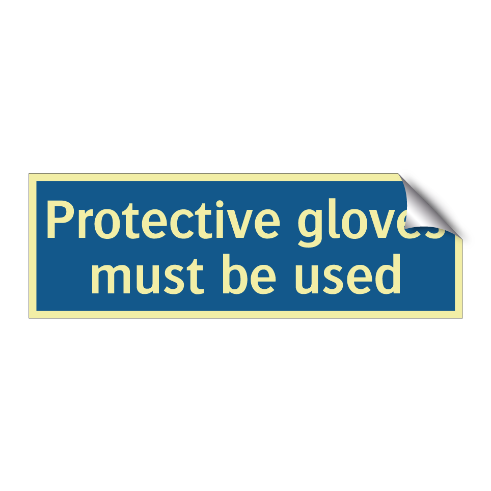Protective gloves must be used