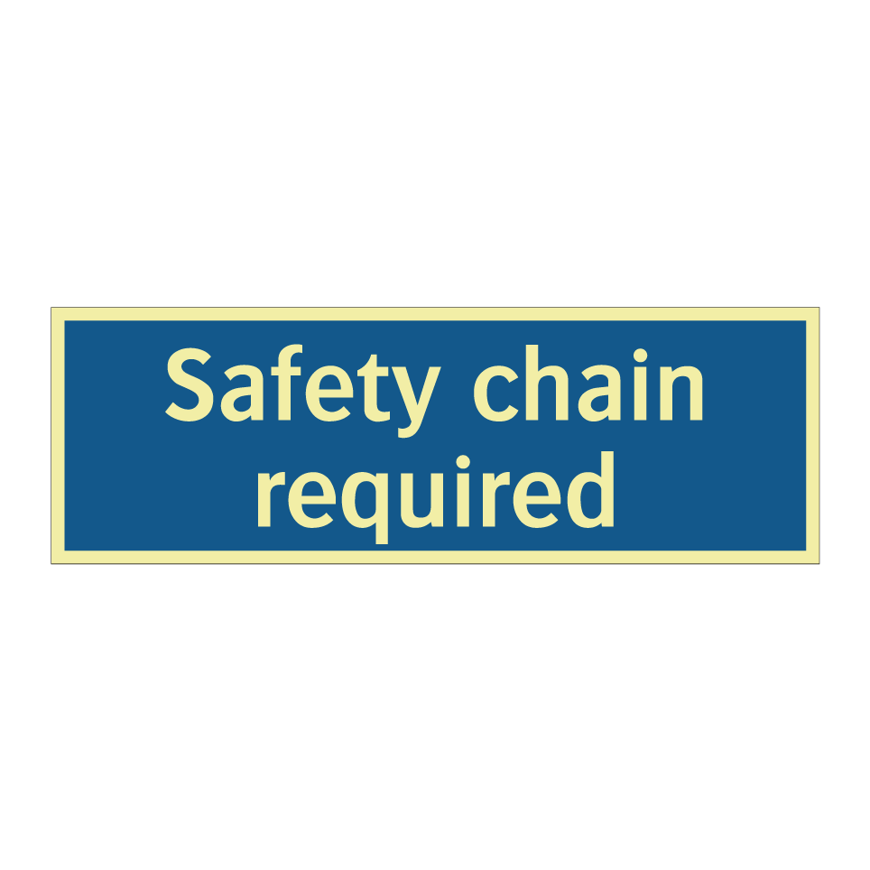 Safety chain required