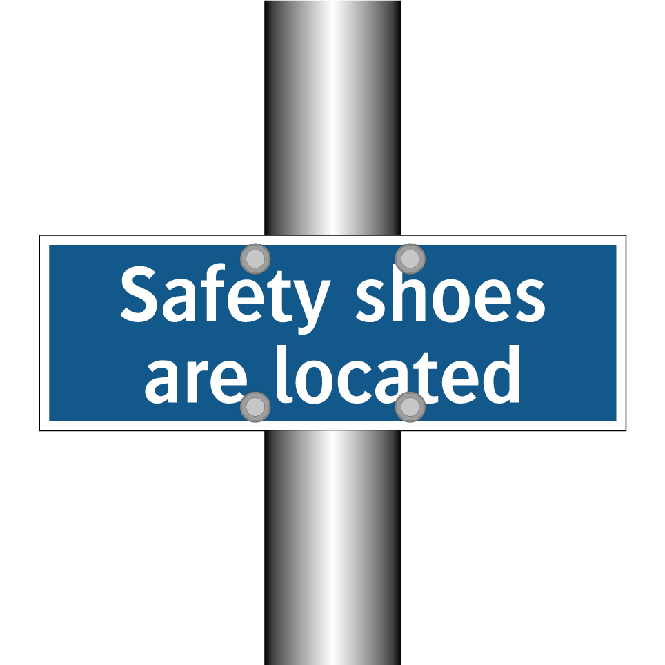 Safety shoes are located