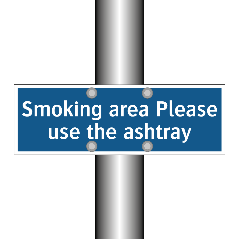 Smoking area Please use the ashtray