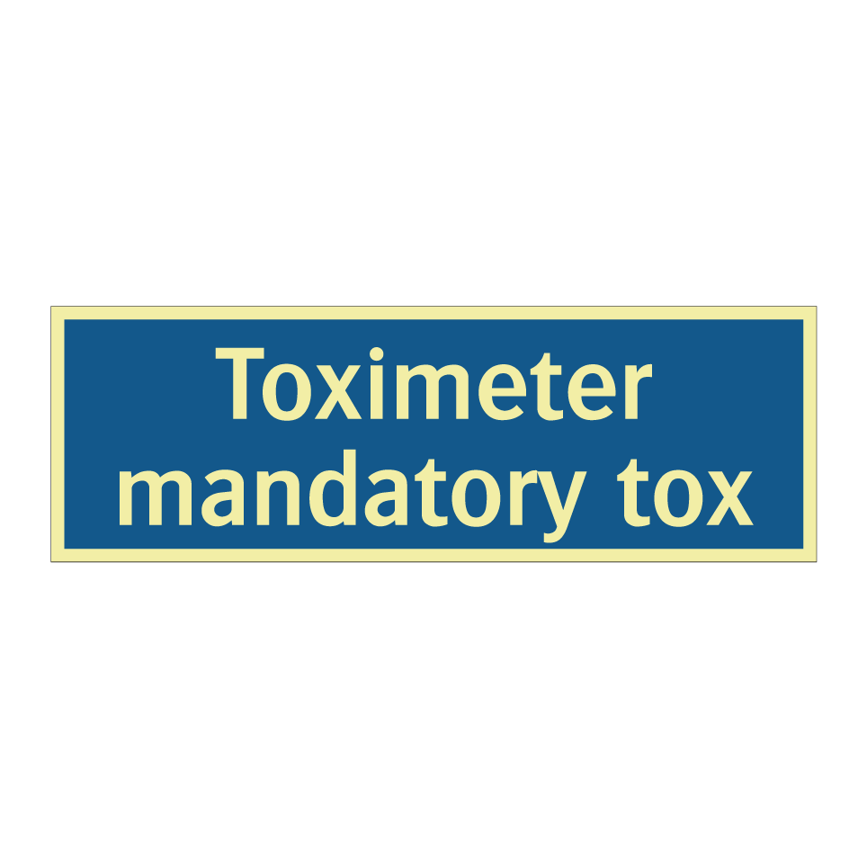 Toximeter mandatory tox