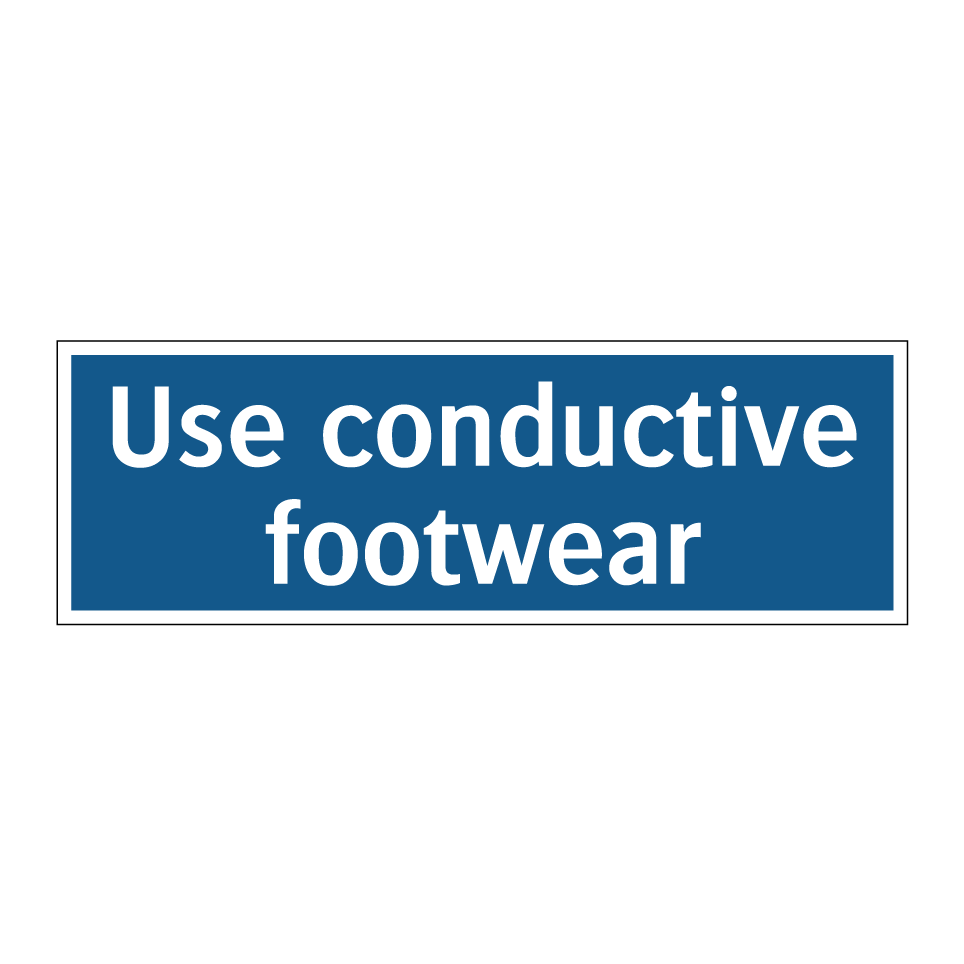 Use conductive footwear