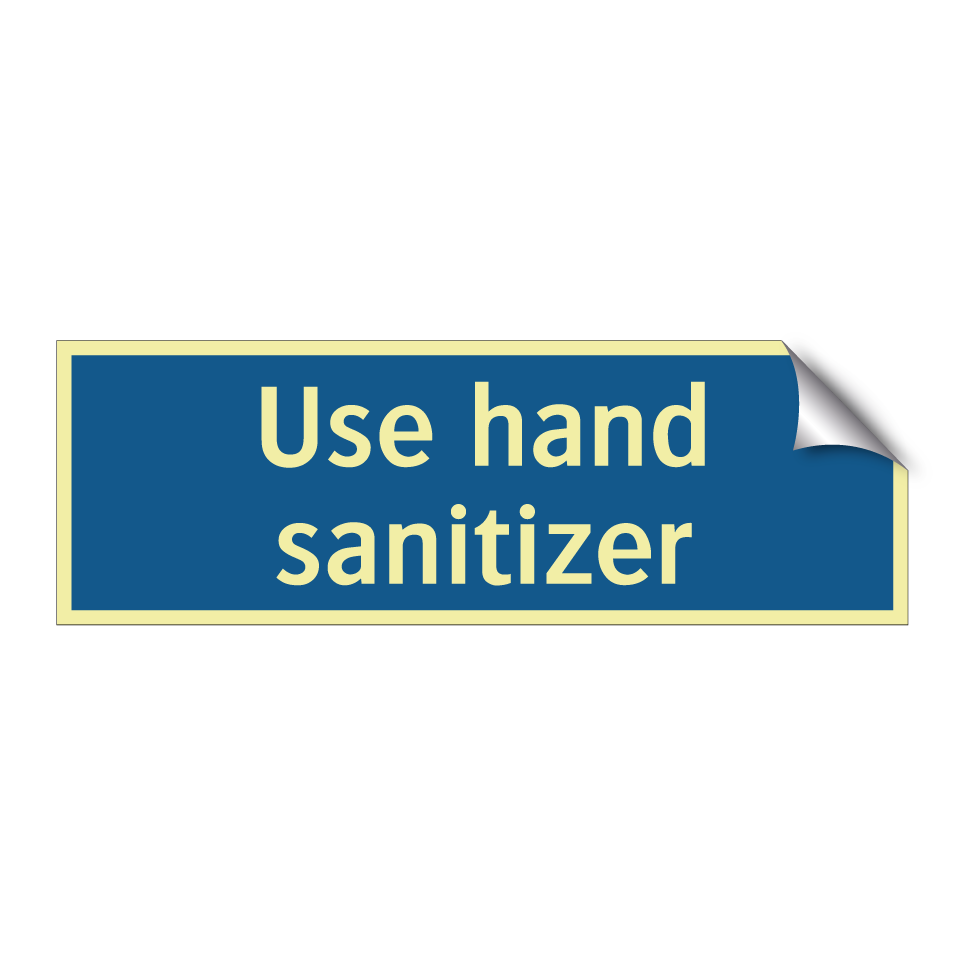 Use hand sanitizer