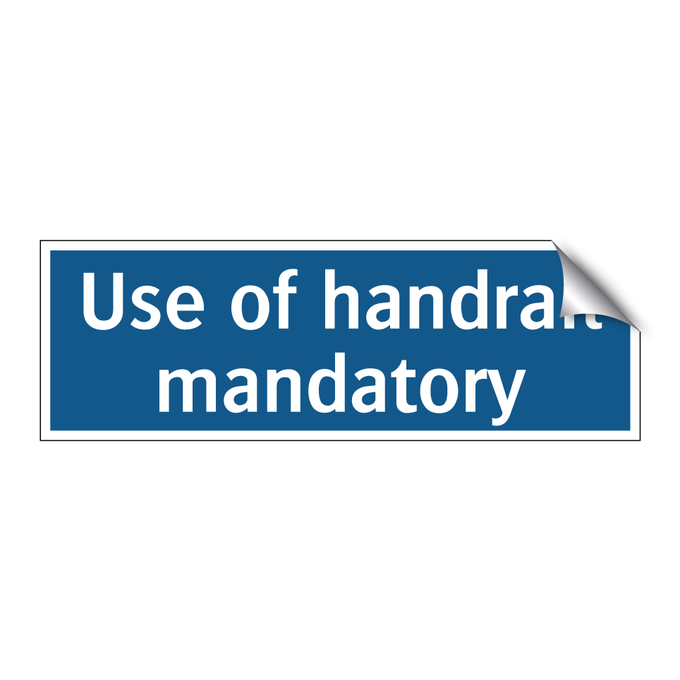 Use of handrail mandatory