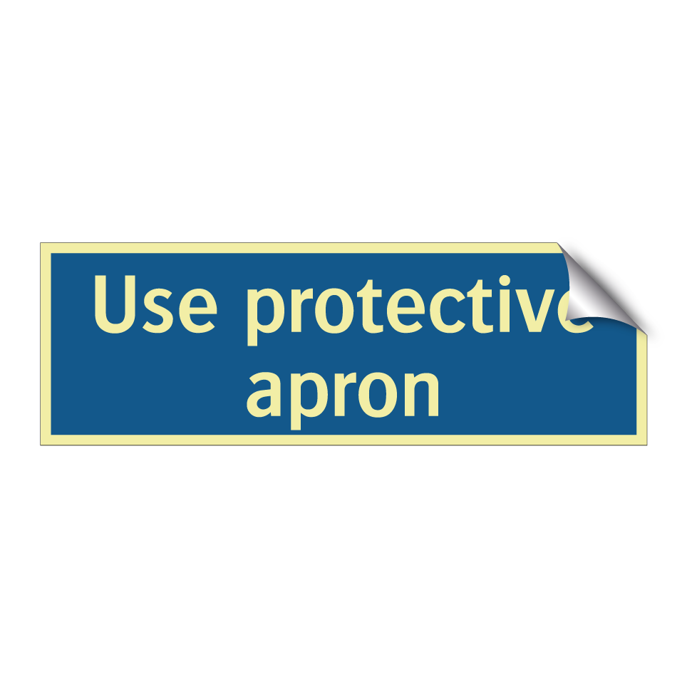 Use protective apron