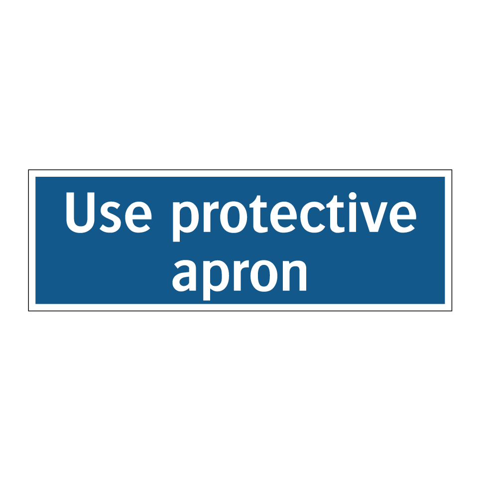 Use protective apron