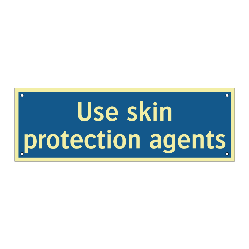 Use skin protection agents