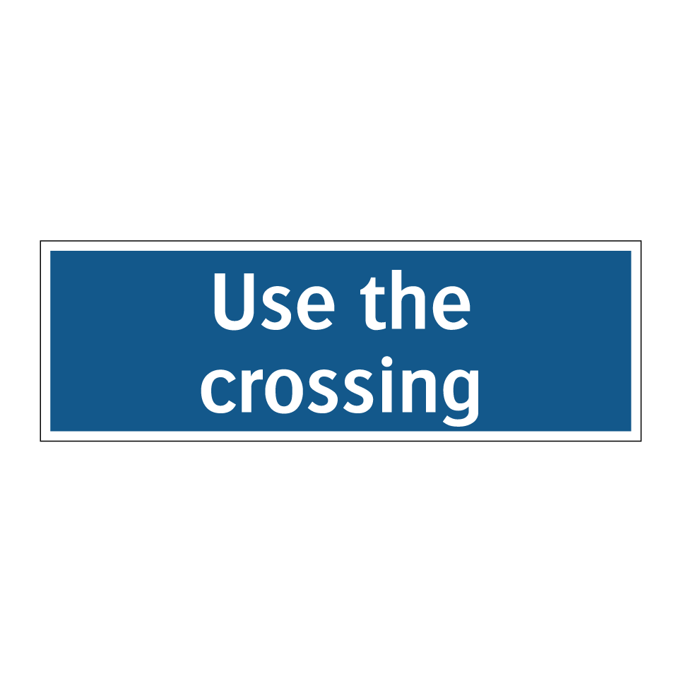Use the crossing
