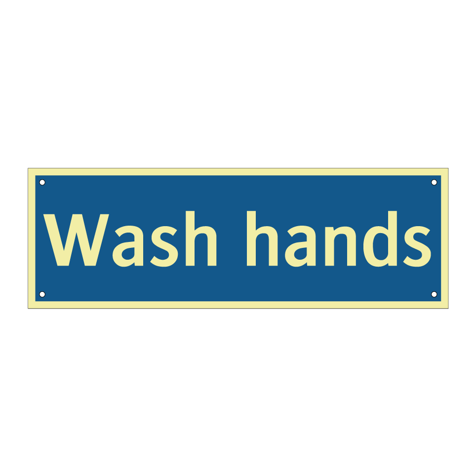 Wash hands