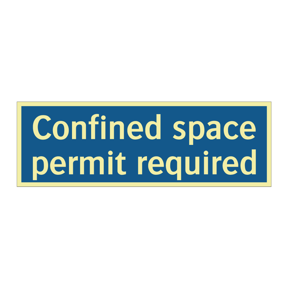 Confined space permit required