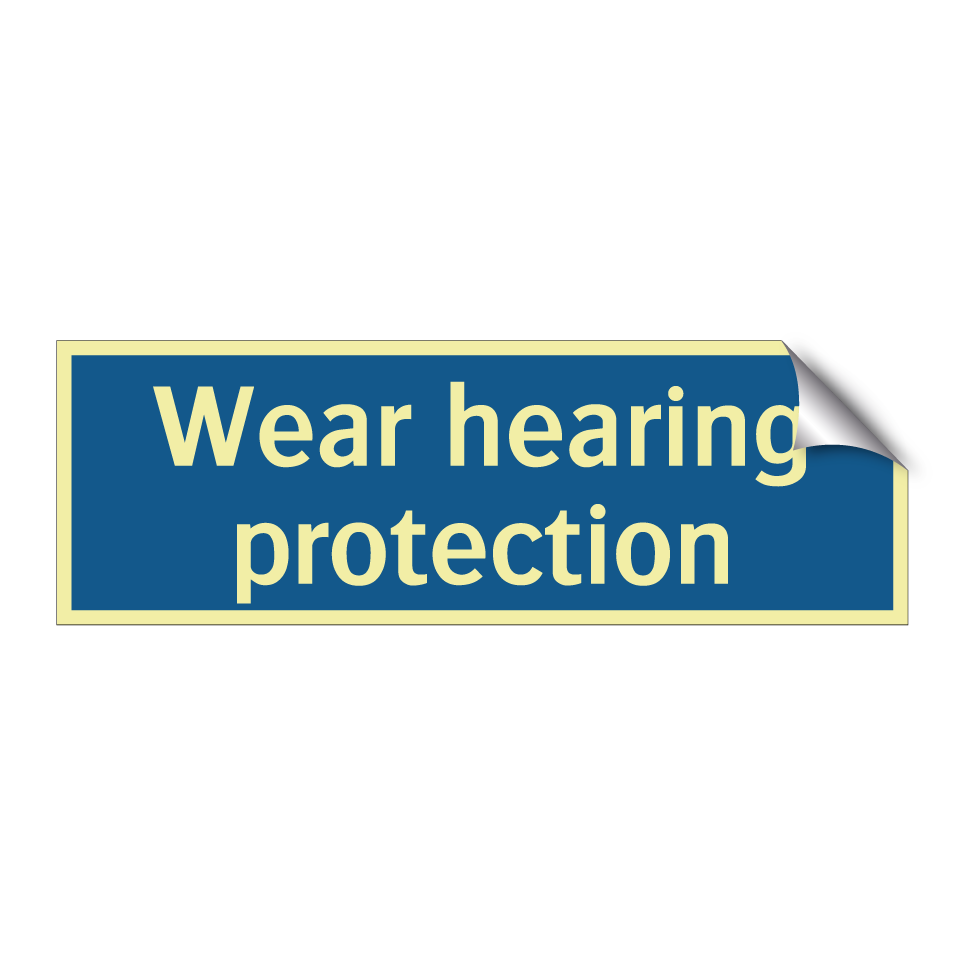 Wear hearing protection