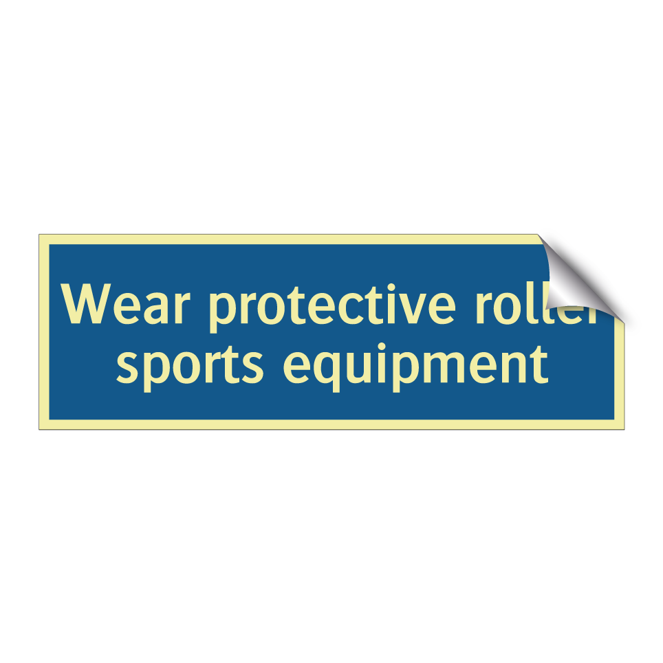 Wear protective roller sports equipment