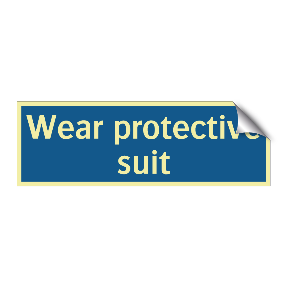 Wear protective suit