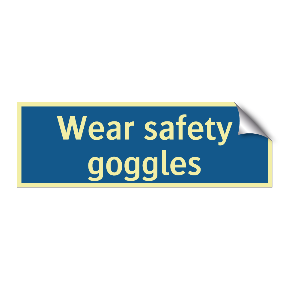 Wear safety goggles