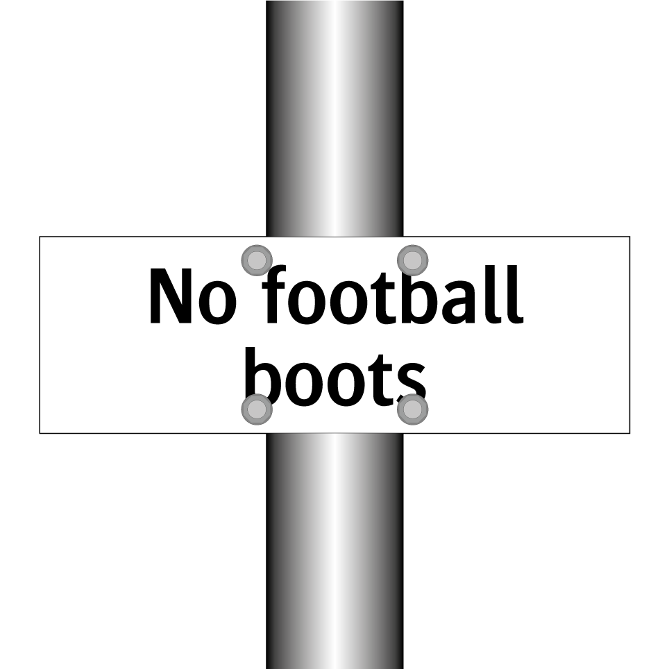 No football boots