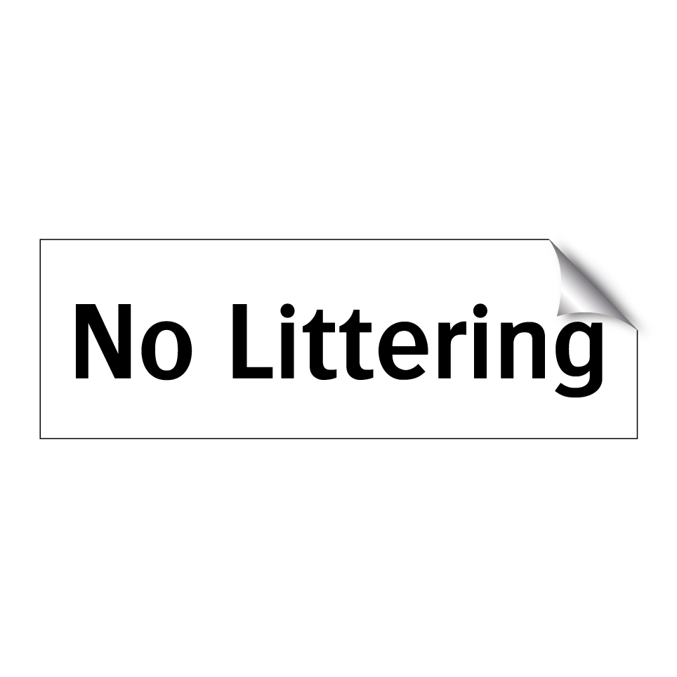 No Littering