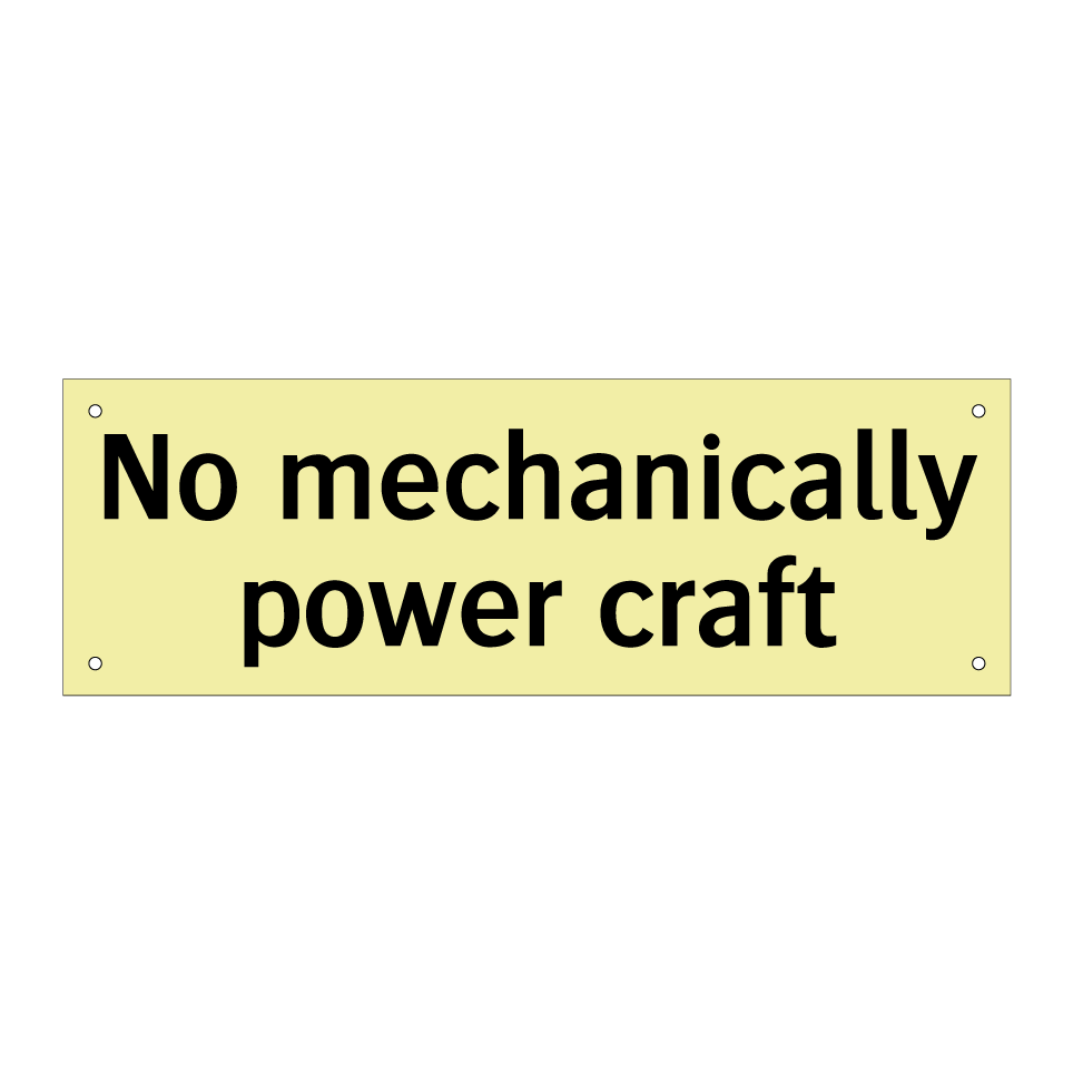 No mechanically power craft