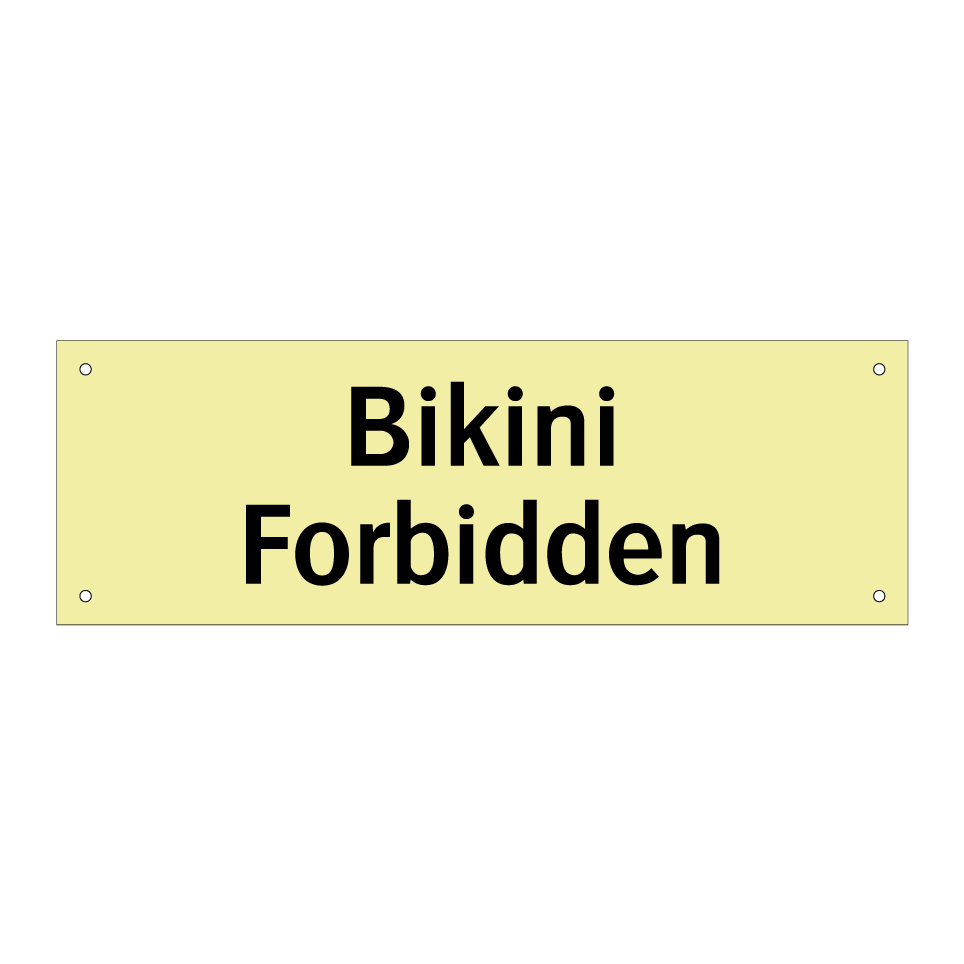 Bikini Forbidden