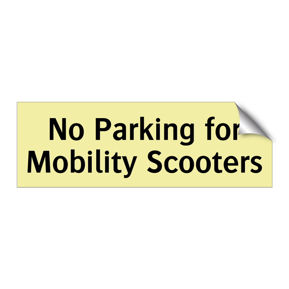 No Parking for Mobility Scooters