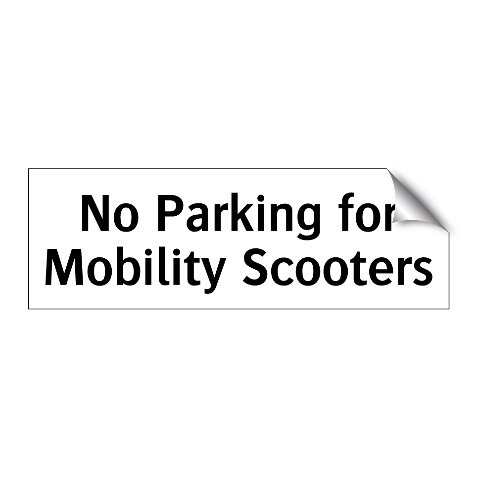 No Parking for Mobility Scooters