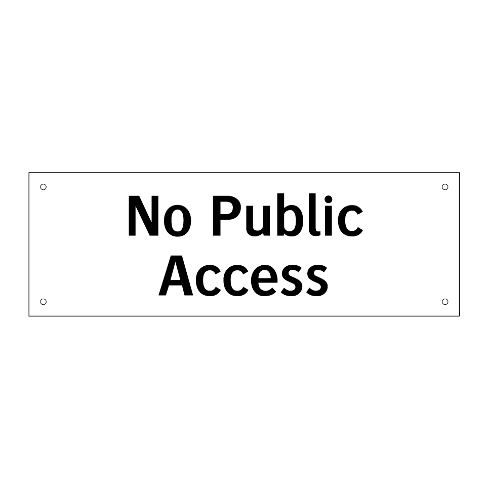 No Public Access