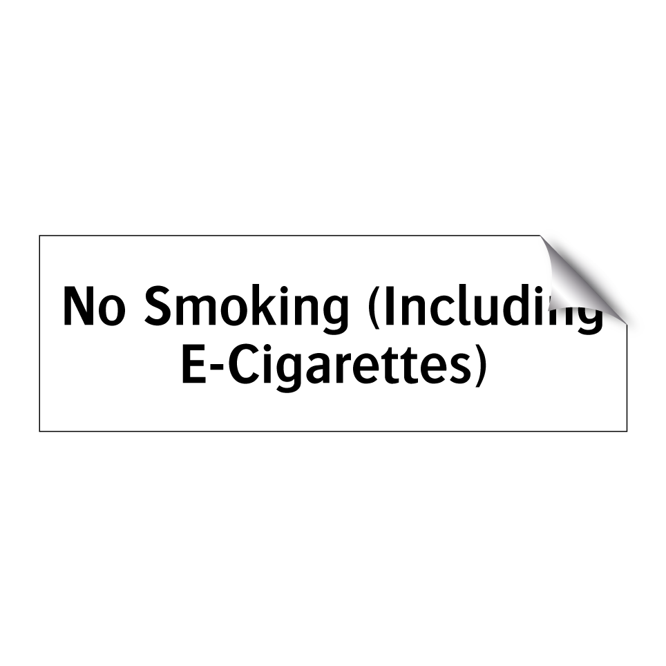 No Smoking (Including E-Cigarettes)