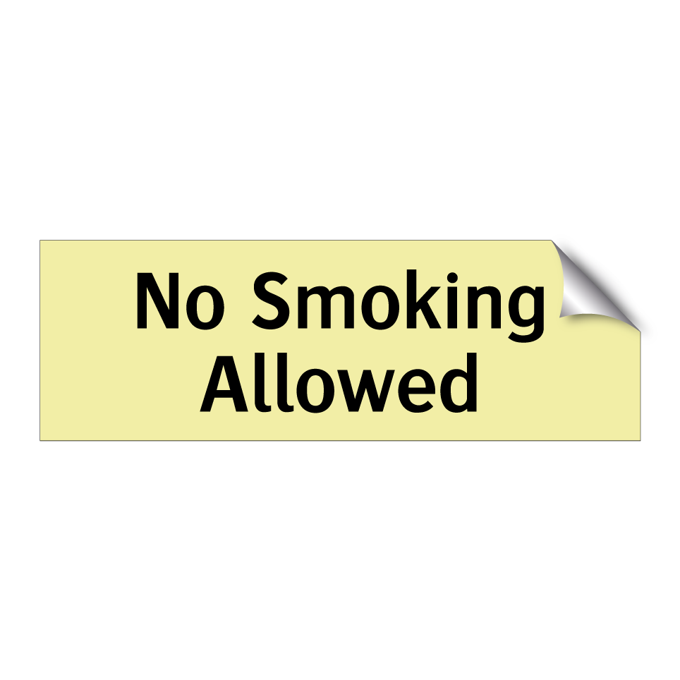 No Smoking Allowed