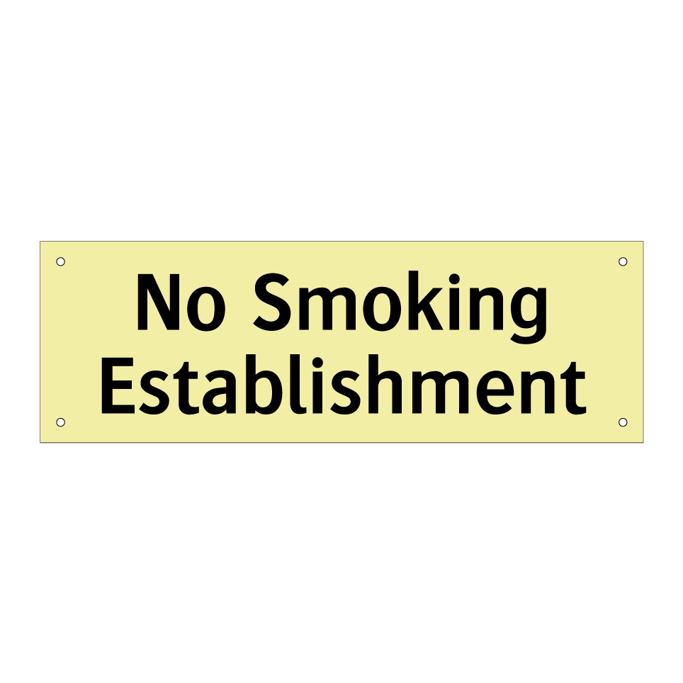 No Smoking Establishment