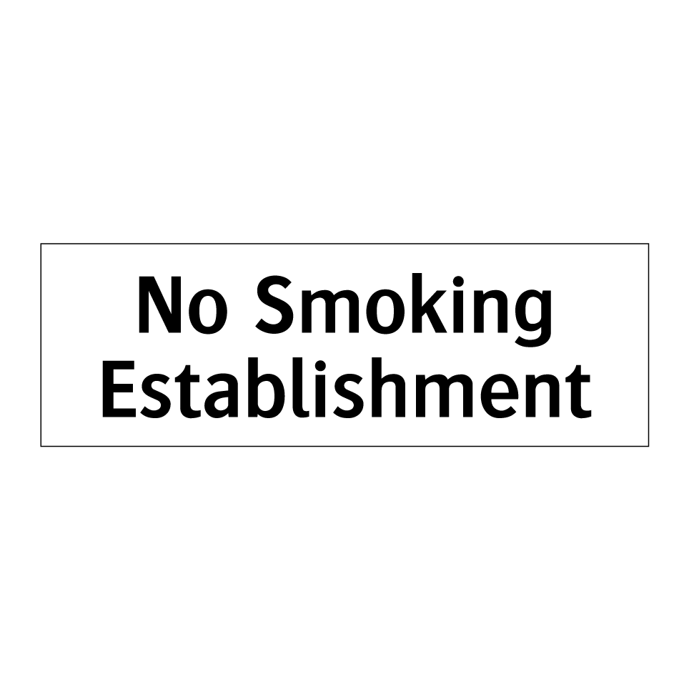 No Smoking Establishment