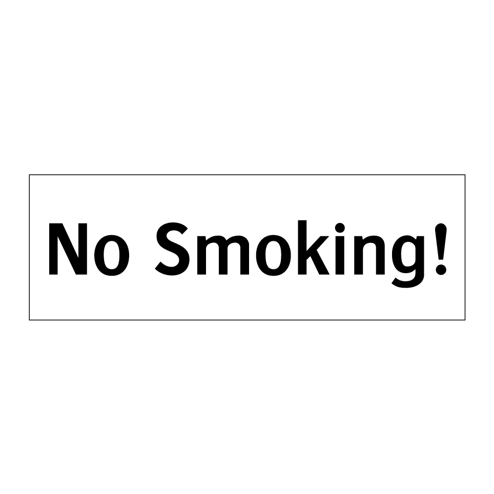 No Smoking!