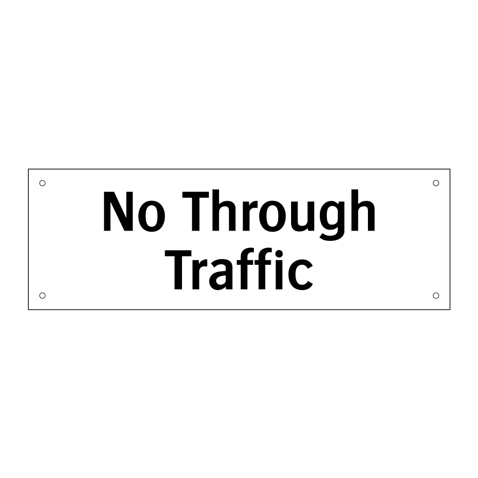 No Through Traffic