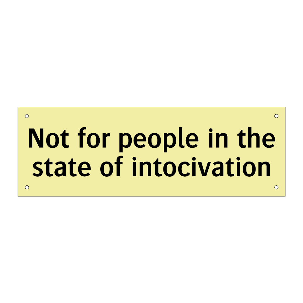 Not for people in the state of intocivation