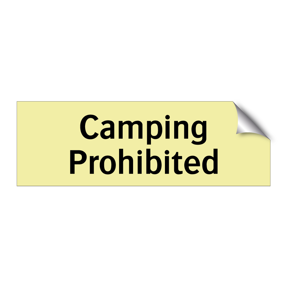 Camping Prohibited