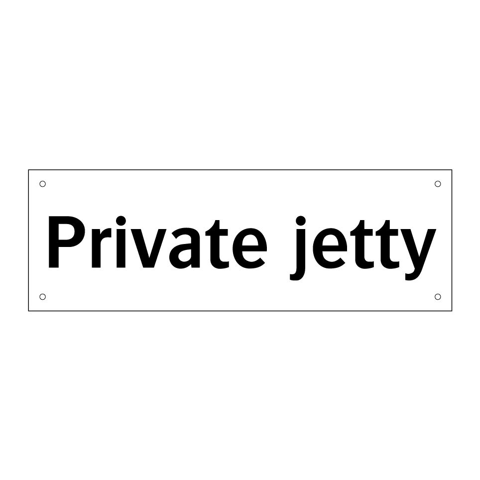 Private jetty