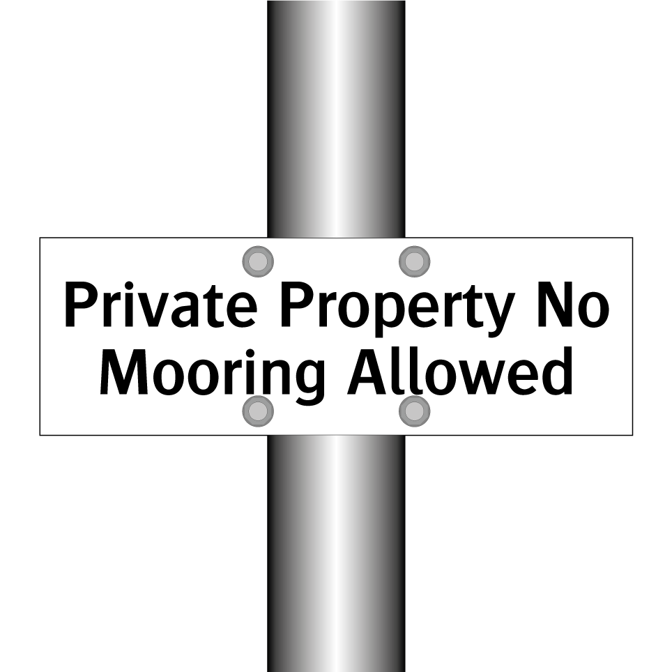 Private Property No Mooring Allowed