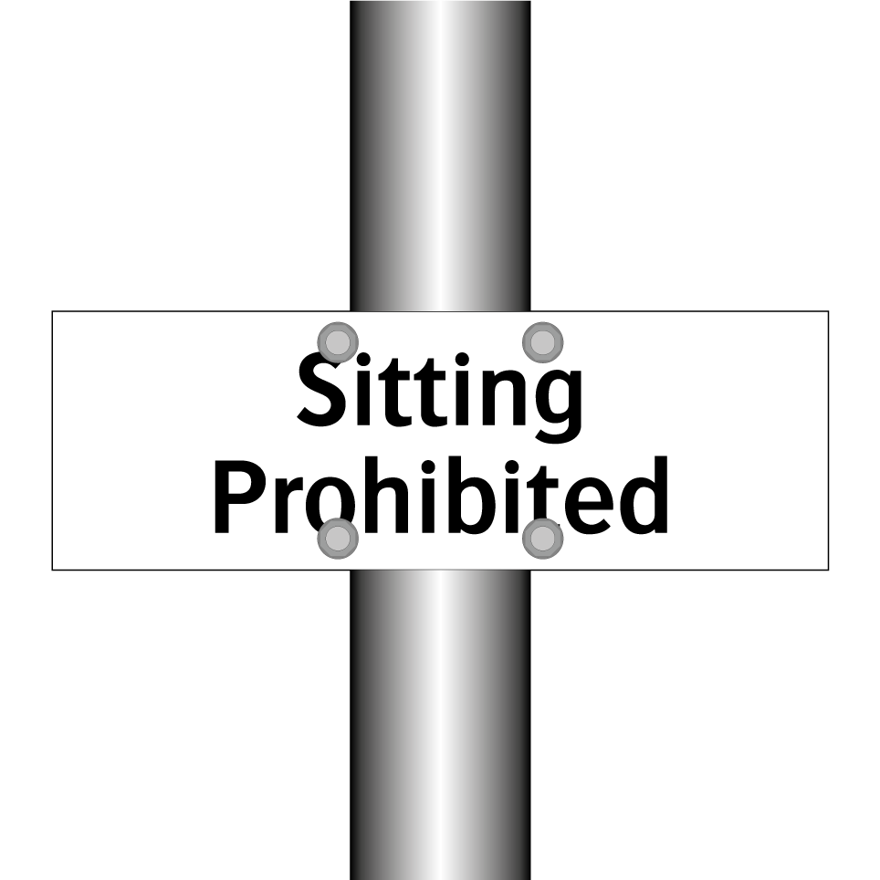 Sitting Prohibited