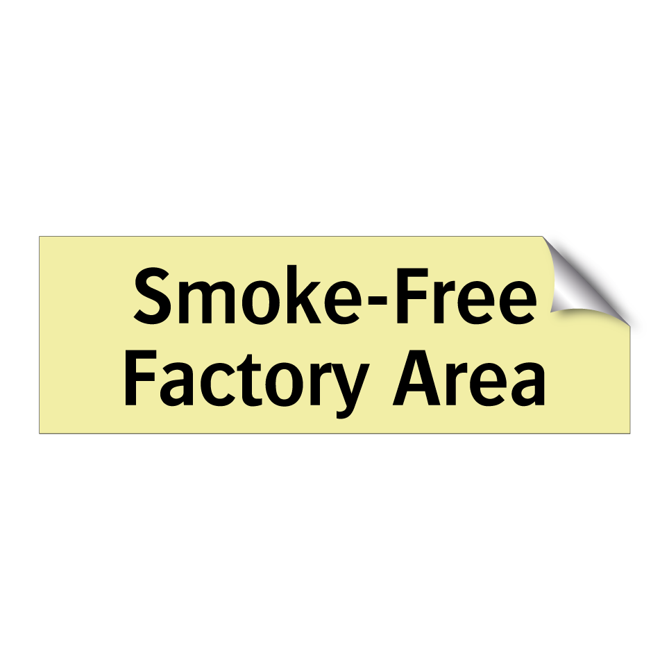 Smoke-Free Factory Area