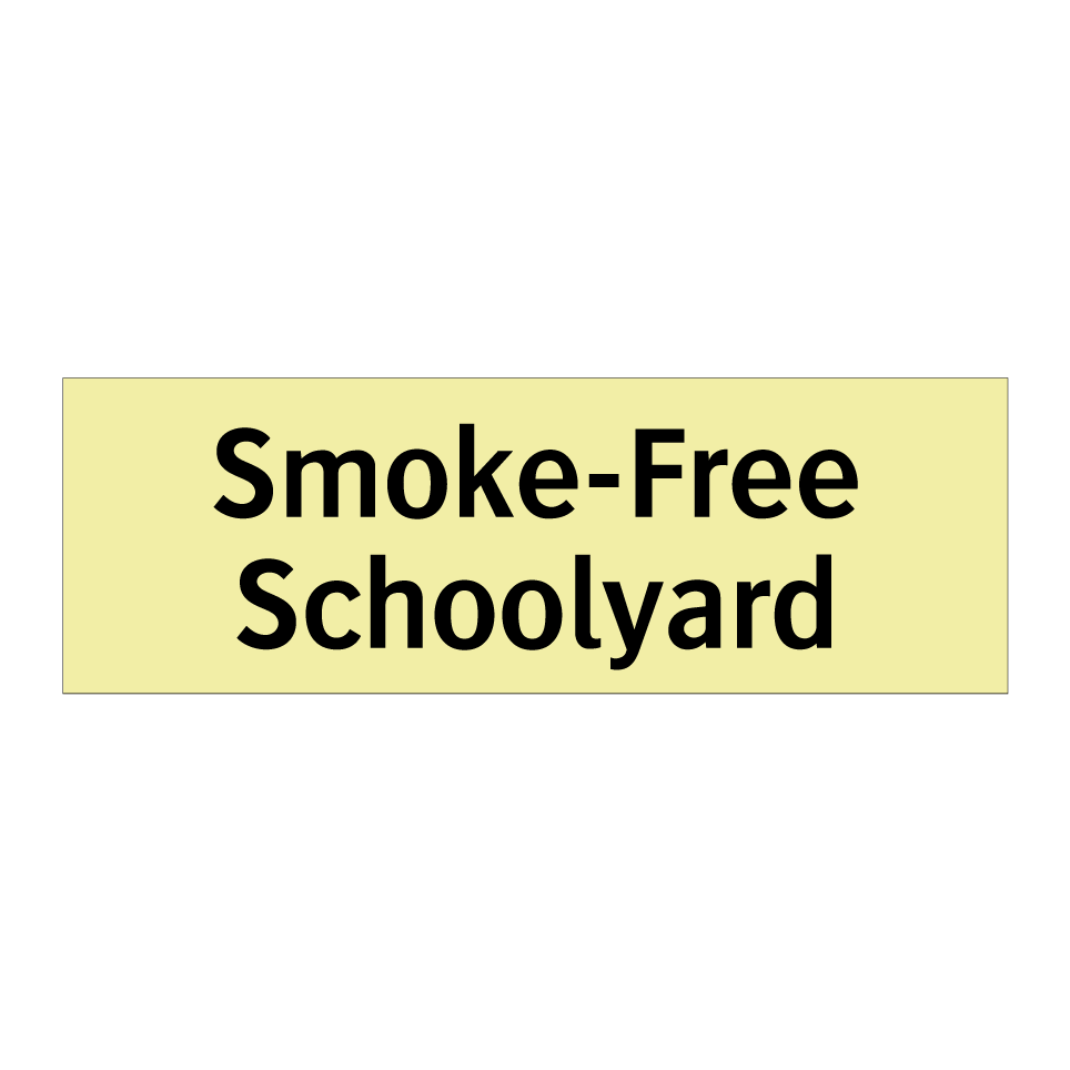 Smoke-Free Schoolyard