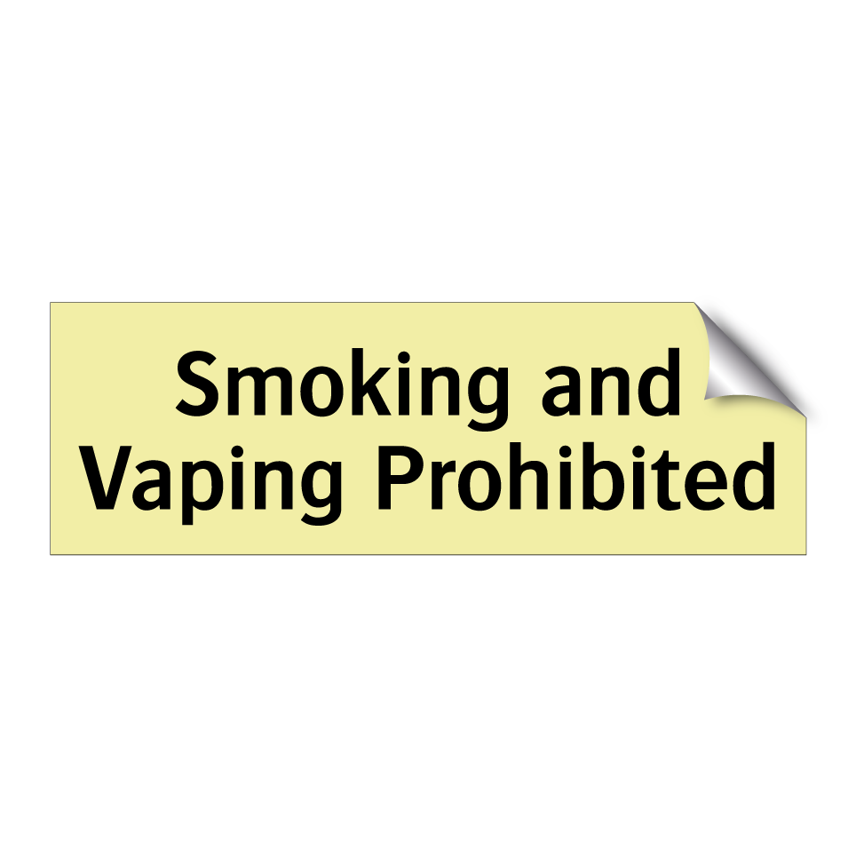 Smoking and Vaping Prohibited